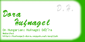 dora hufnagel business card